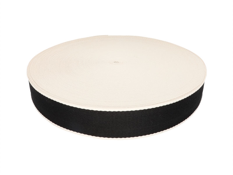 Polycotton webbing 38 mm/1,4 black 50 yd