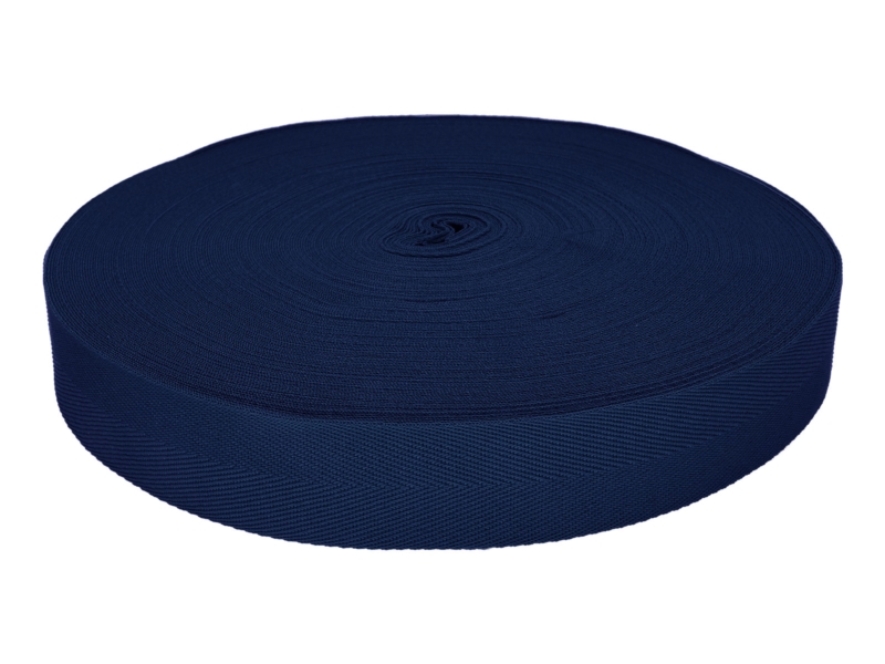 Herringbone twill tape 30 mm/0,8 mm navy blue (919)