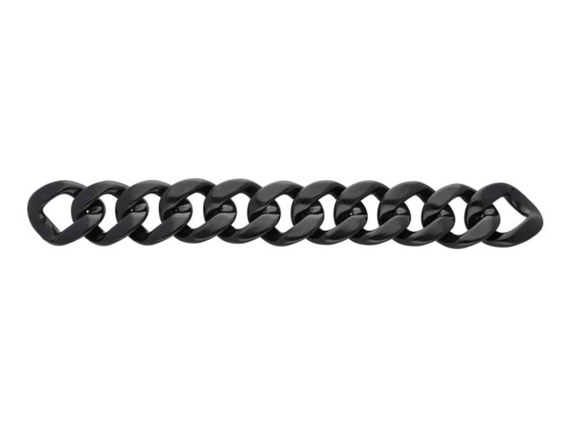 Schwarz Acrylkette 10 lm