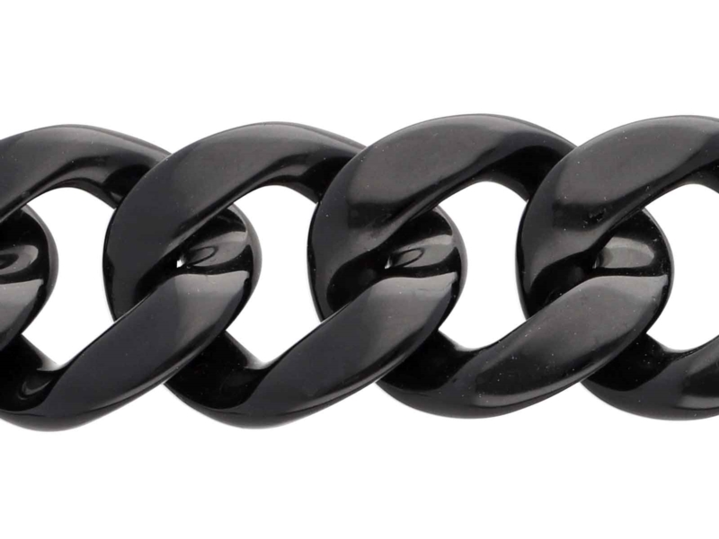 Black acrylic chain 10 mb