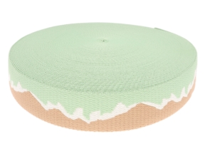 Taśma nośna polycotton 1,9 mm mountain zielony