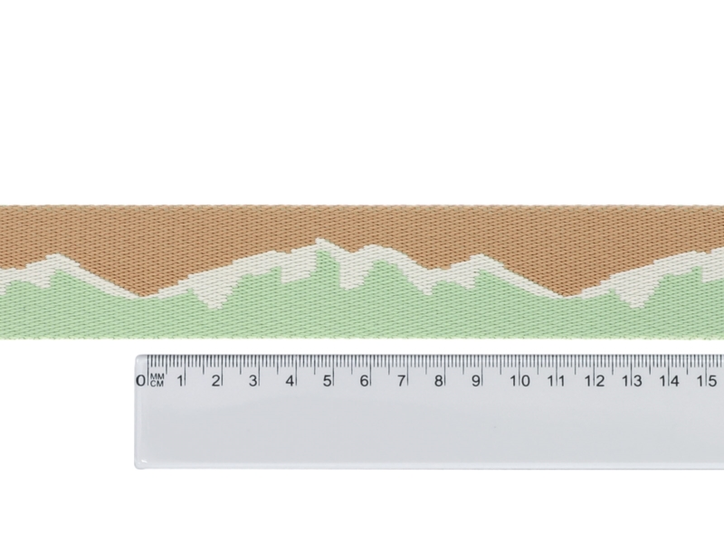 Polycotton webbing 38 mm/1,9 mm (+/-5%) mountain green 50 yd