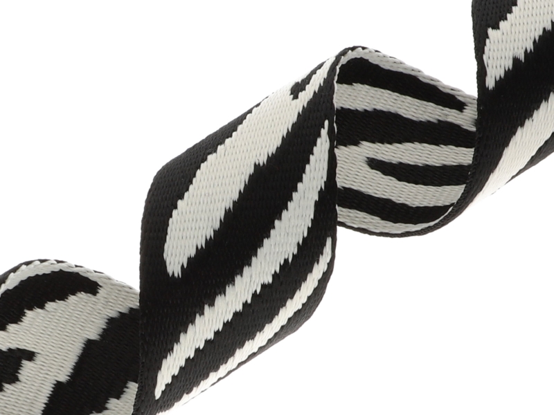 Polycotton tragband 38 mm/1,65 mm (+/- 5%) zebra 50 yd