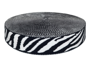 Taśma nośna polycotton 1,65 mm zebra