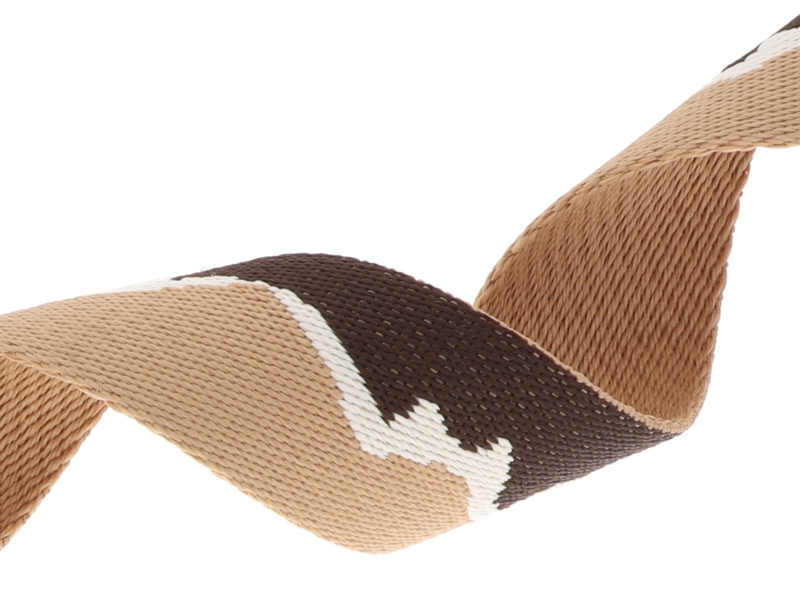 Polycotton webbing 38 mm/1,9 mm (+/-5%) mountain brown 50 yd