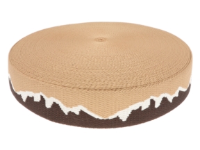 Taśma nośna polycotton 1,9 mm mountain brązowy