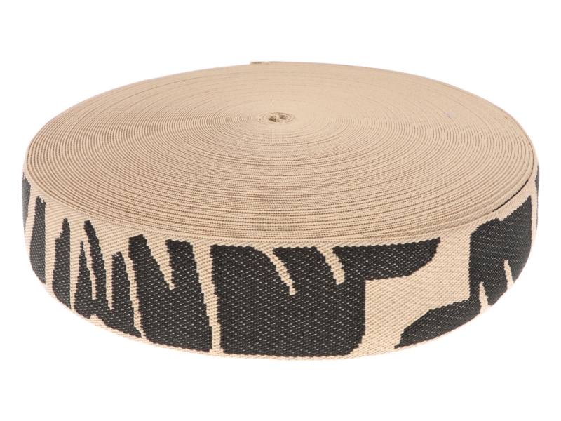 Polycotton webbing 38 mm/1,6 mm (+/-5%) stone brown 50 yd