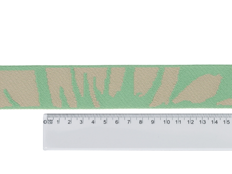 Polycotton tragband 38 mm/1,6 mm (+/-5%) stone Grün 50 yd