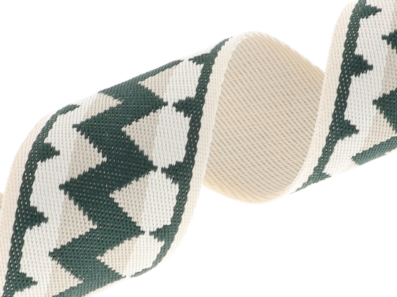 Polycotton webbing 50 mm/1,55 mm (+/-5%) chevron 50 yd