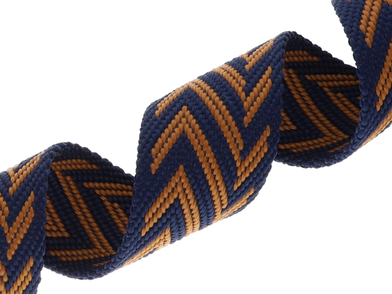 Polycotton tragband 38 mm/2,3 mm (+/-5%) jodła Marineblau 50 yd