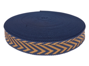Taśma nośna polycotton 2,3 mm jodła granatowy