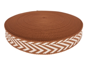 Taśma nośna polycotton 2,3 mm jodła brązowy