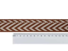 Taśma nośna polycotton 2,3 mm jodła brązowy