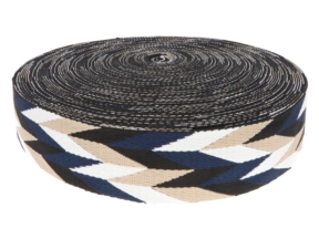Taśma nośna polycotton 2,0 mm romb granatowy