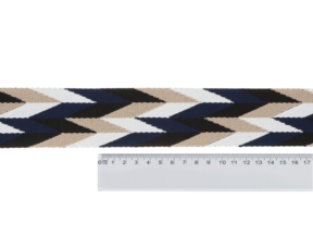 Taśma nośna polycotton 2,0 mm romb granatowy