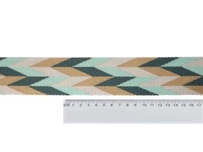 Taśma nośna polycotton 2,0 mm romb zielony
