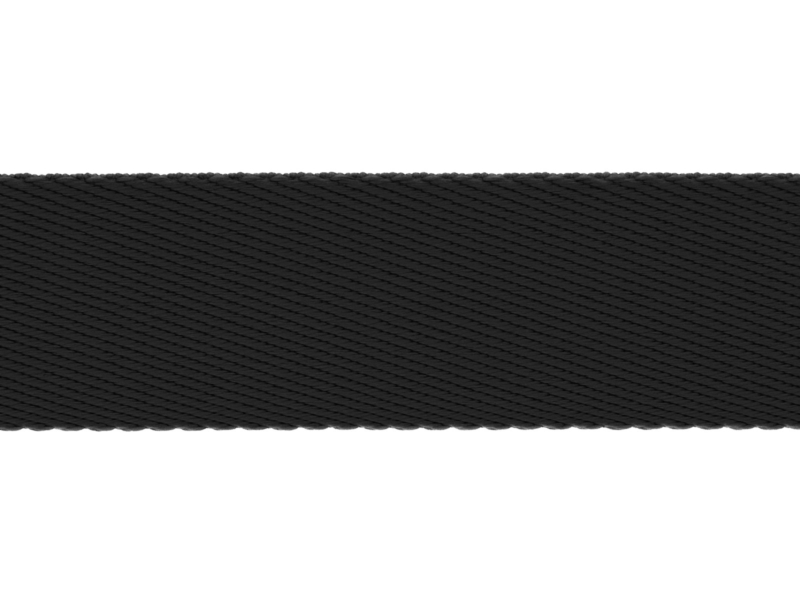 Polycotton webbing 1,6 mm (+/-5%) black 50 yd