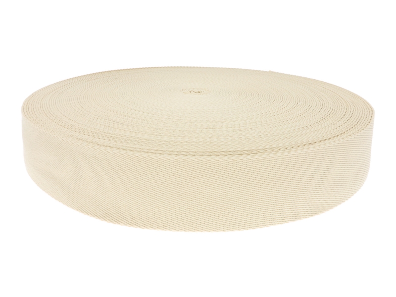 Taśma nośna polycotton 38 mm beżowa