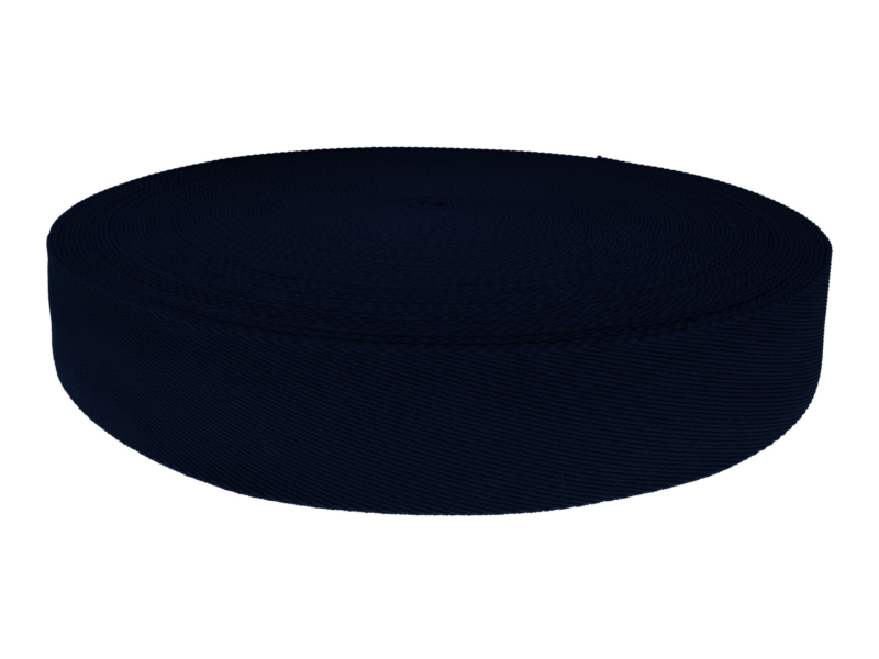 Taśma nośna polycotton 38 mm ciemnoniebieska