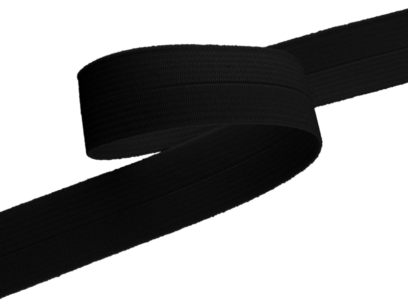 Taśma elastyczna łamana 23 mm/1,10 mm (580) czarna