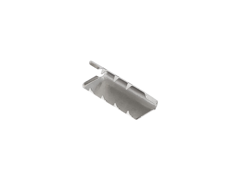 Metal end tip for webbing 25 mm  nickel