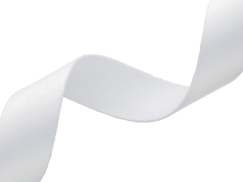 Polyester sublimation lanyard tape 20 mm/0.65 mm white (501)