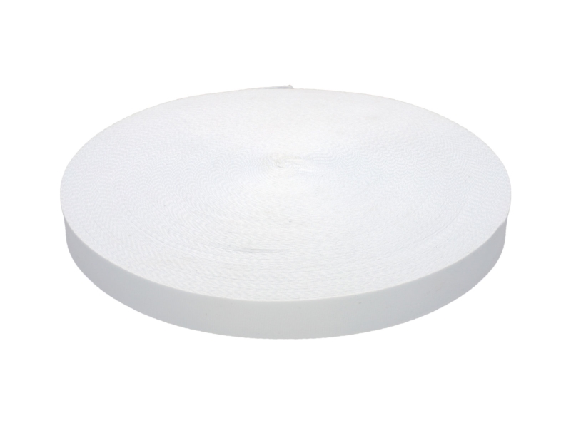 Polyester sublimation lanyard tape 20 mm/0.65 mm white (501)
