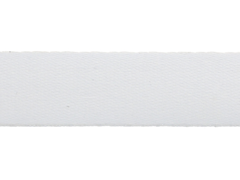 Polyester sublimation lanyard tape 25 mm/0.65 mm white (501)