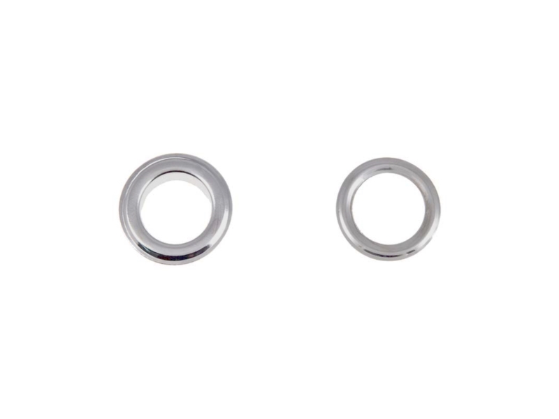 ÖSE  AUS METALL MIT UNTERLEGSCHEIBE 9,5/18/6 MM NICKEL 1000 ST.