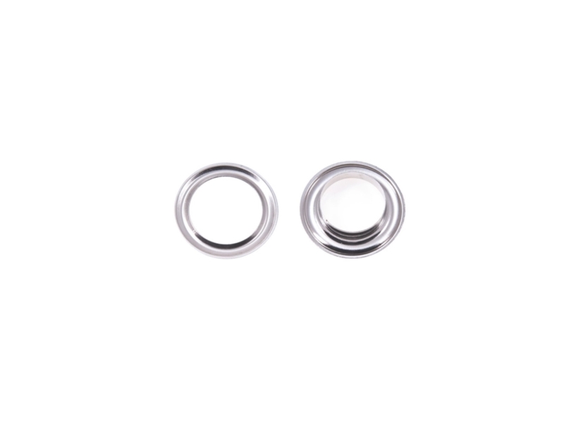METAL     EYELET WITH GROMMET 9,5/18/6 MM NICKEL 1000 PCS