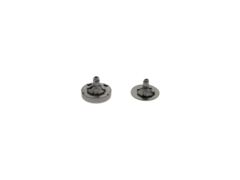 Zapięcie magnetyczne z podwójną napą 14/14 mm czarny nikiel