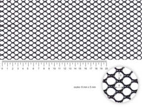 Siatka czarna 130 g/m2 100 mb