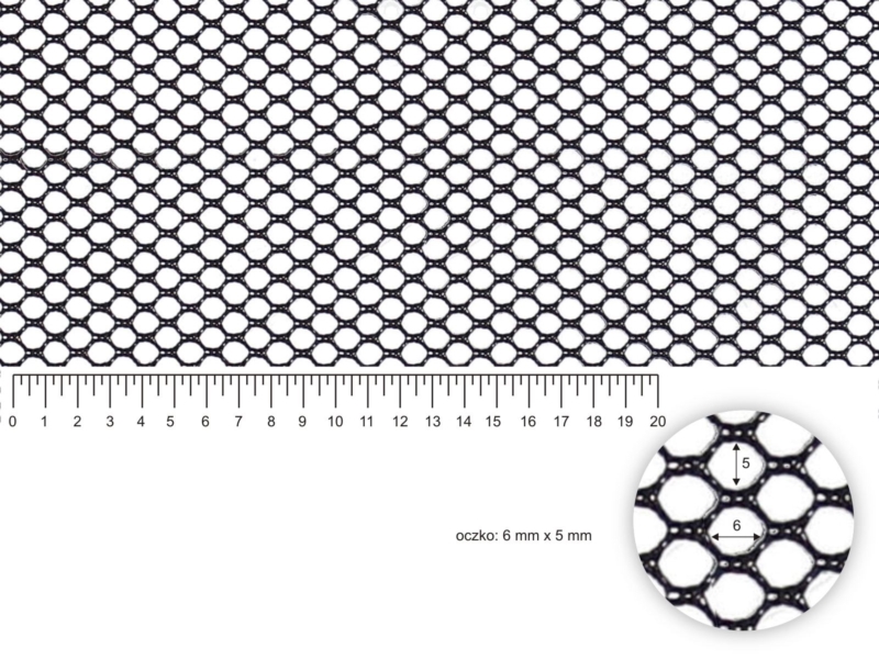 Siatka czarna 130 g/m2 100 mb