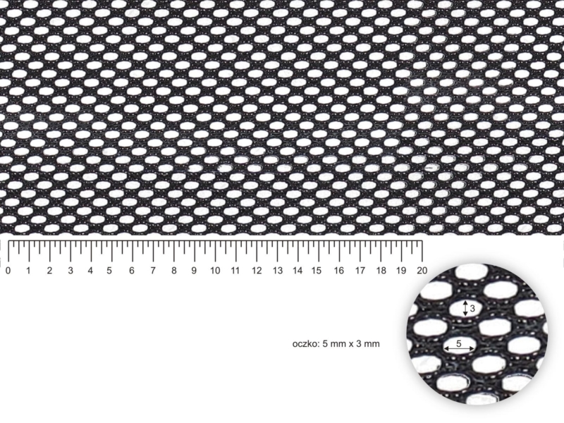 MESH BLACK 250 G/M2 160 CM  1 MB