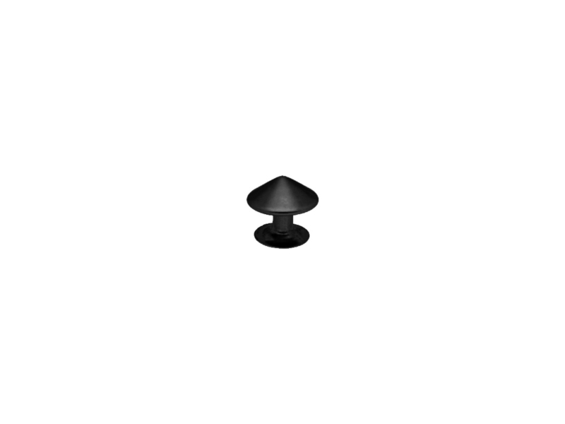 METAL RIVET ONE-SIDED CONE  10/8/9 MM BLACK MATT   200 PCS