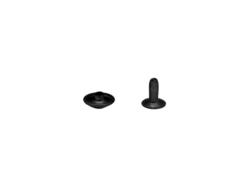 METAL RIVET ONE-SIDED CONE  10/8/9 MM BLACK MATT   200 PCS
