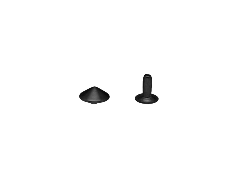 NIETE EINSEITIG KEGEL 10/8/9 MM SCHWARZMATT 200 ST.