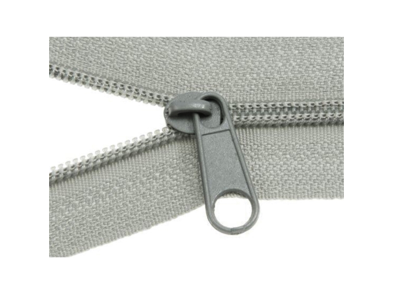 SLIDER FOR NYLON ZIPPER TAPES WITH  CORD 3  NON LOCK GREY 500 PCS