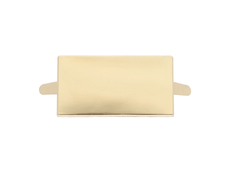 LOGO PLATE 43/23 MM LIGHT GOLD 100  PCS