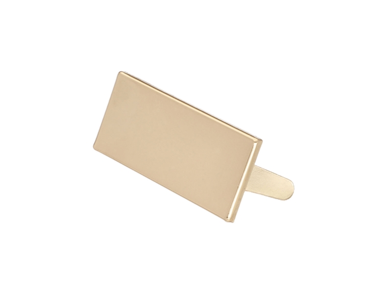 PLAKETTEN 34/16 MM LICHT GOLD 100   ST.