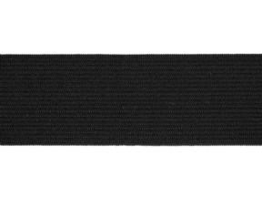 Taśma elastyczna płaska dziana 45 mm (580) czarna poliester