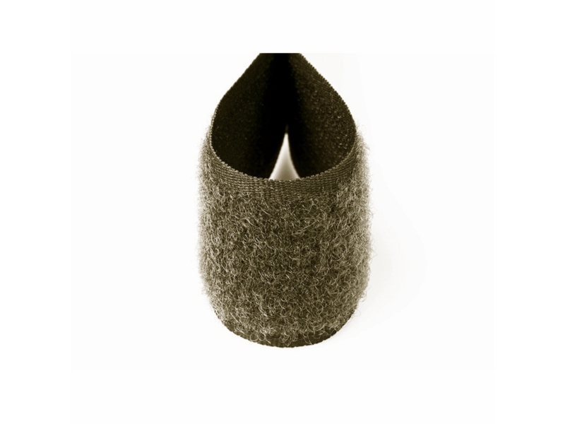 Klettverschlussband  weiß 305 polyester/nylon flausch 25 lm