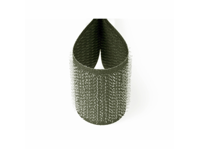 Hook and loop tape  olive 305 polyester/nylon hook 25 mb