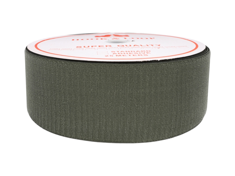 Hook and loop tape  olive 305 polyester/nylon hook 25 mb