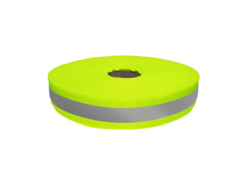 Taśma z odblaskiem 30 mm/15 mm (1003) neon limonka