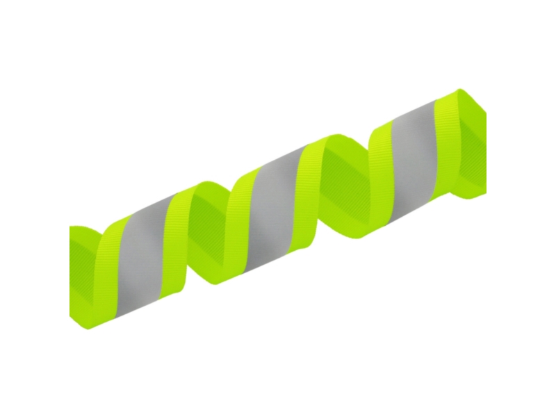 Reflexband 40 mm 0,45 mm Neon-Limettengrün + Reflektor 50 lm