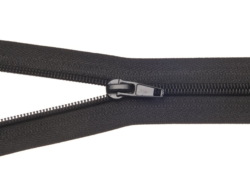 Spiral zip 5 non-separating auto lock 30 cm (580) black