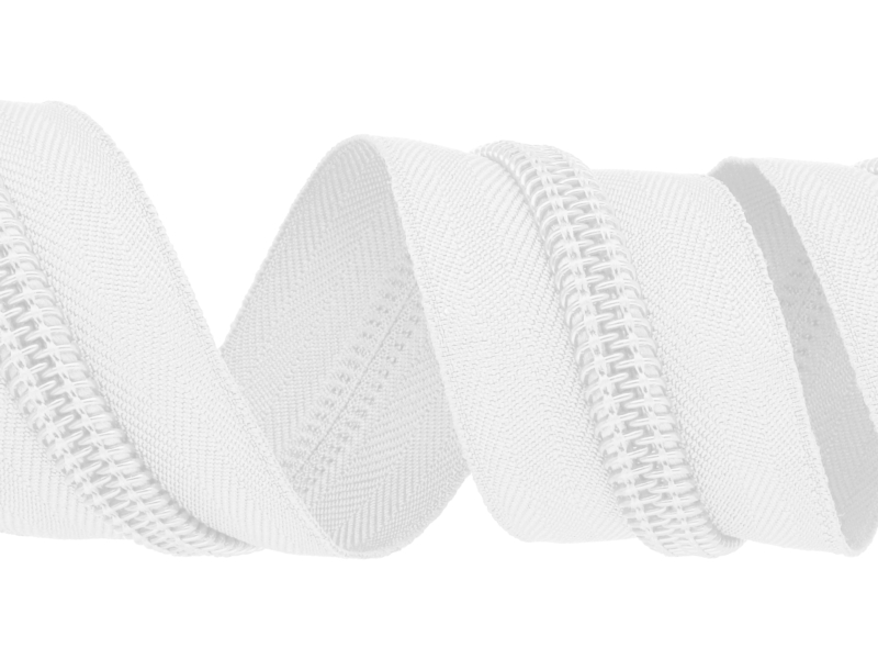 Taśma suwakowa spiralna 10 (501) biała 39 g/m
