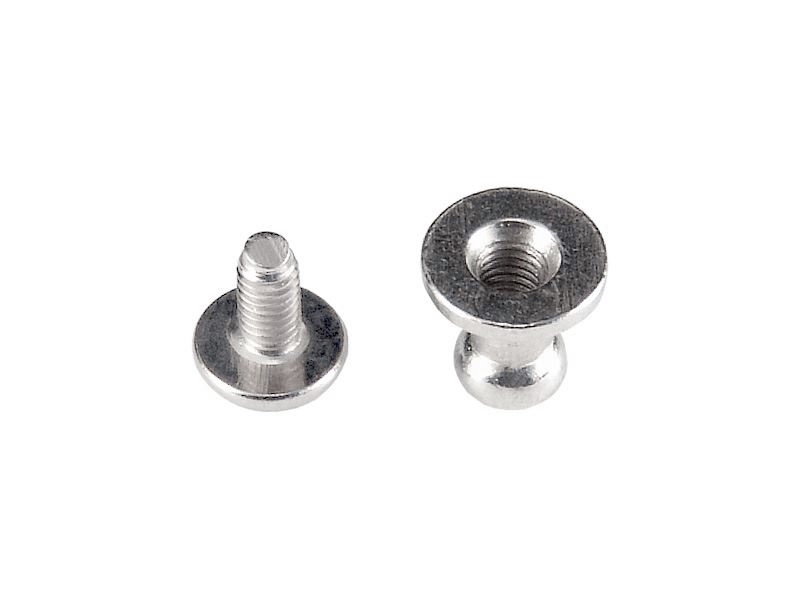 KNOPIK 5/4/8/8 MM  NICKELGLANZ 100 ST.