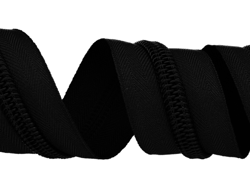 Taśma suwakowa spiralna 10 (580) czarna 39 g/m